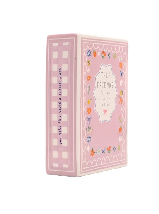 Love Life Friends Ceramic Book Vase