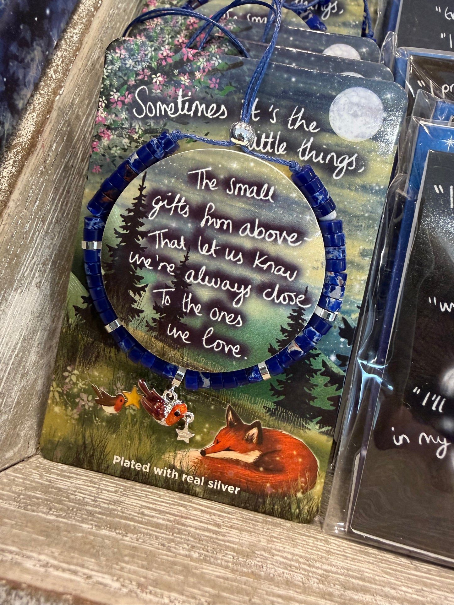 Fox Under The Moon Silver Plated Friendship Bracelet Little Things