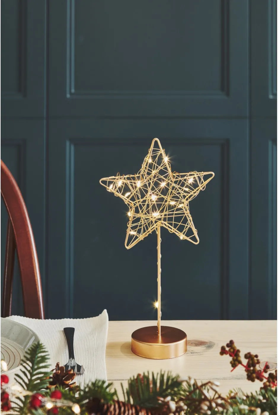 Christmas Table star - battery operated by Lightstyle London