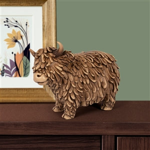 Scottish gift - Large Hughie Highland Cow 19cm