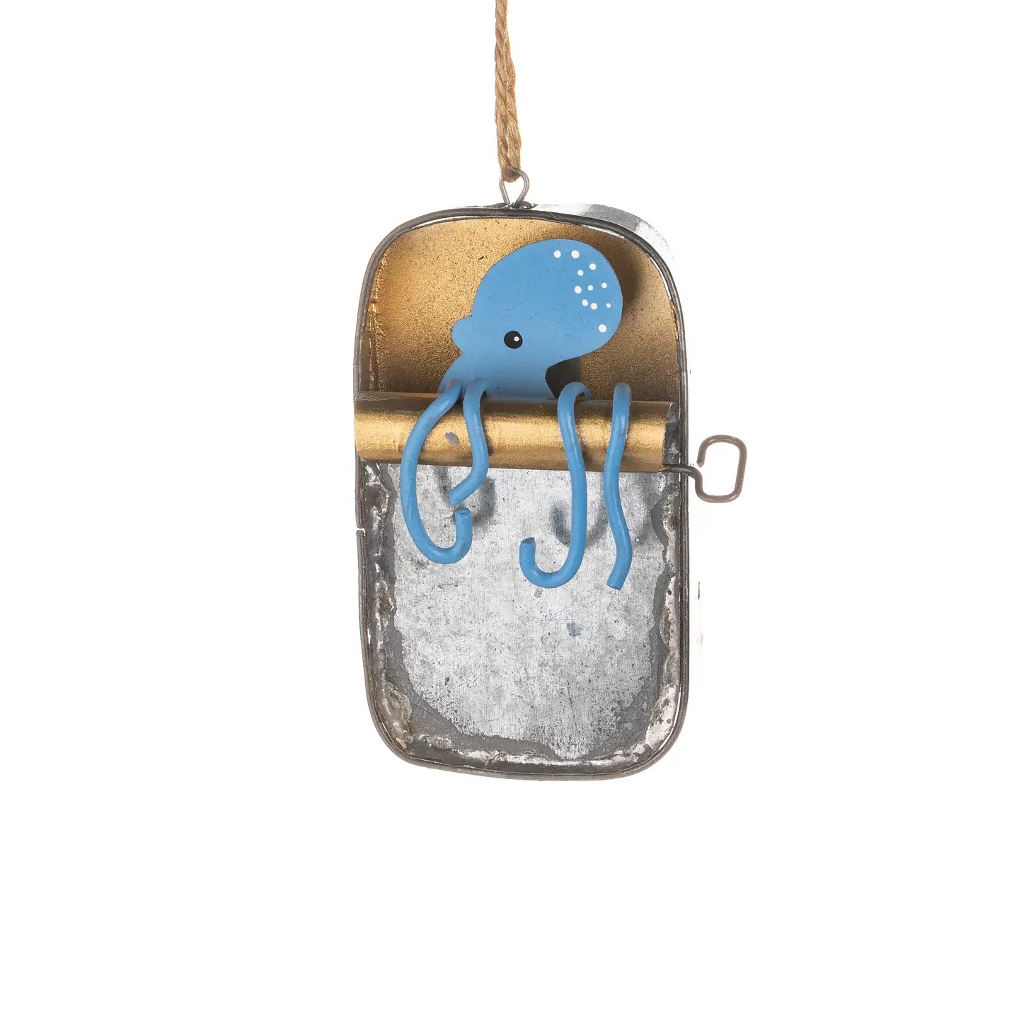 Octopus in Tin of Sardines Hanging decoration by Shoeless Joe