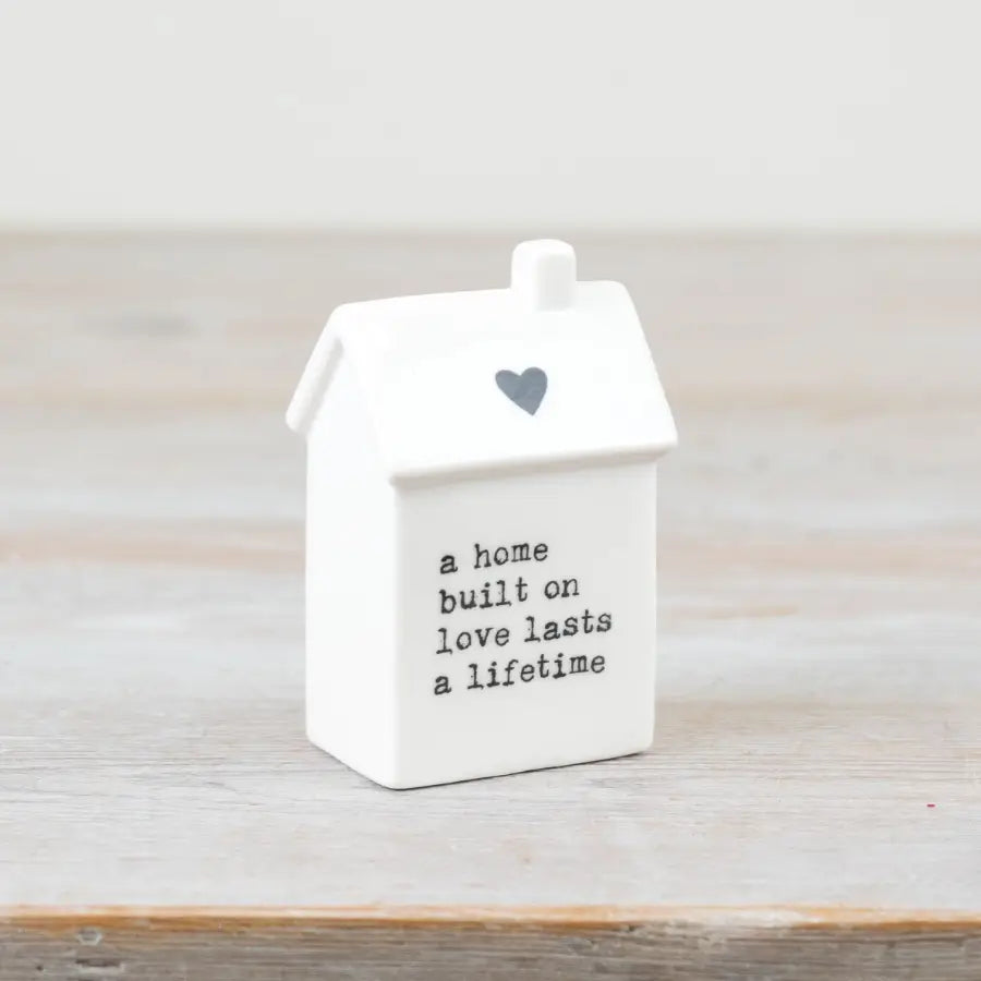 A Home Built On Love House Ornament, 9.4cm