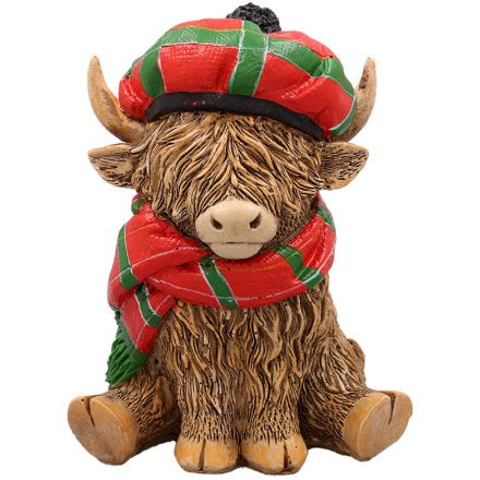 Tartan Highland Cow Ornament