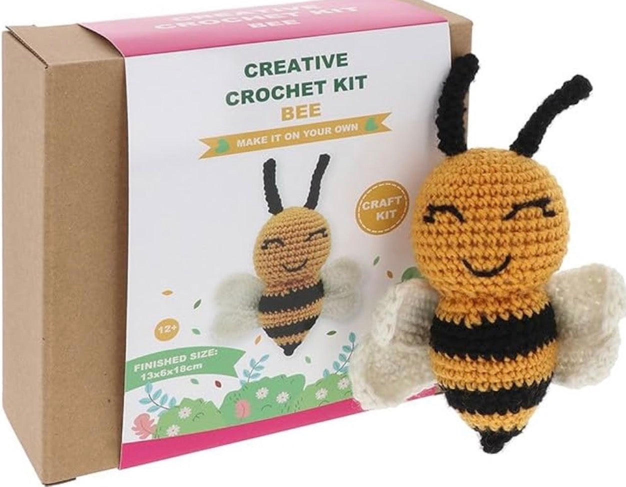 Creative crochet bee set