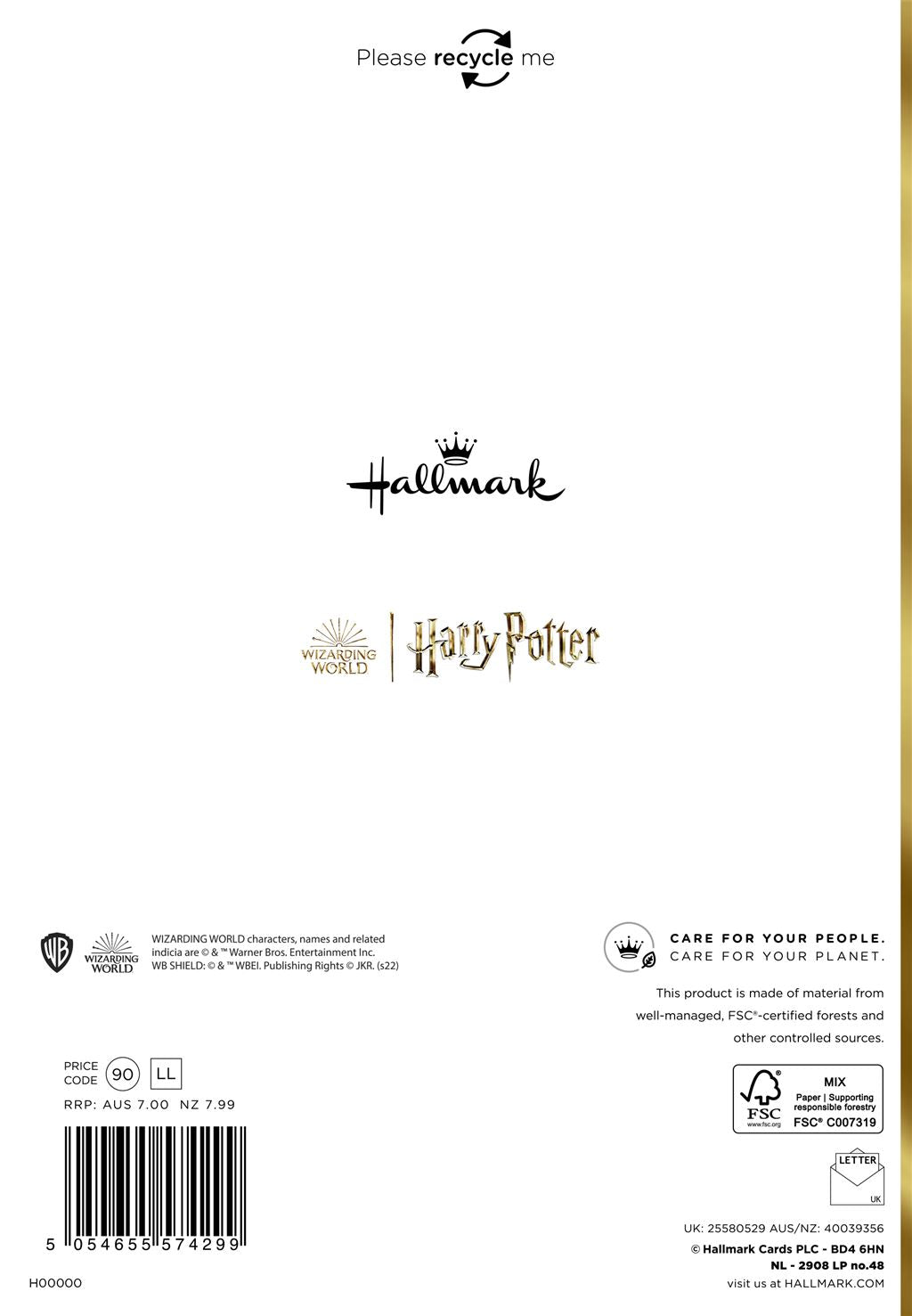 Harry Potter™ Wizarding Birthday Card