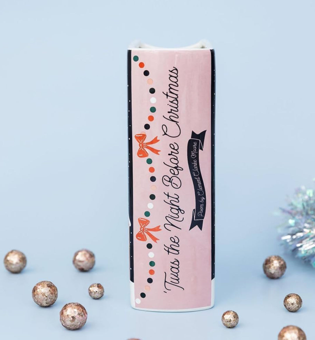 Large Book Vase, Twas the Night Before Christmas
