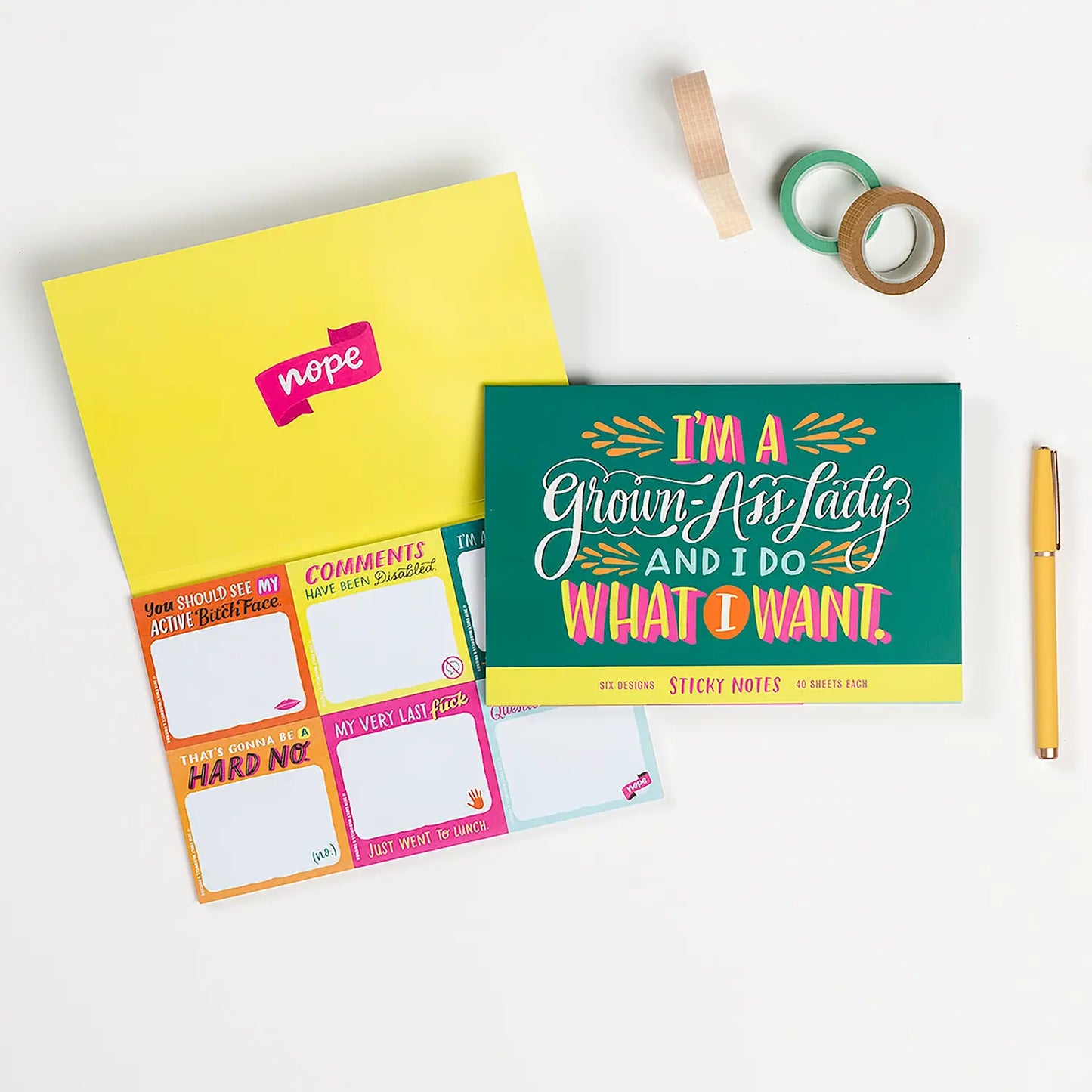Em & Friends Grown-Ass Lady Sticky Note Packet