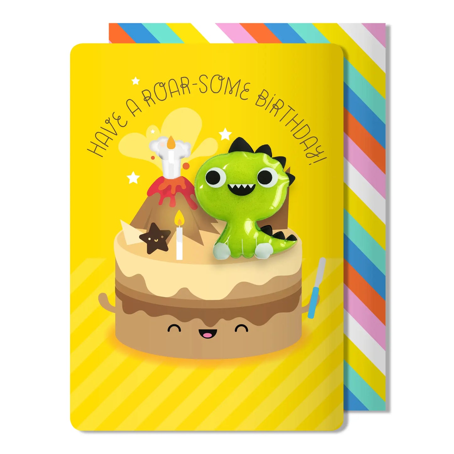 Dinosaur jelly magnet card