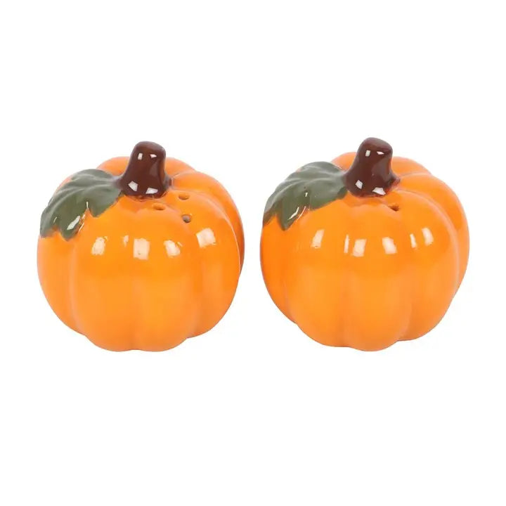Autumn and Fall Pumpkin Salt and Pepper Shakers