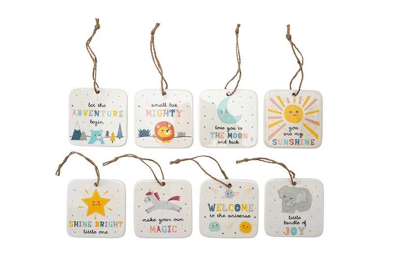 Little Tribe 8 Assorted Ceramic Hangers