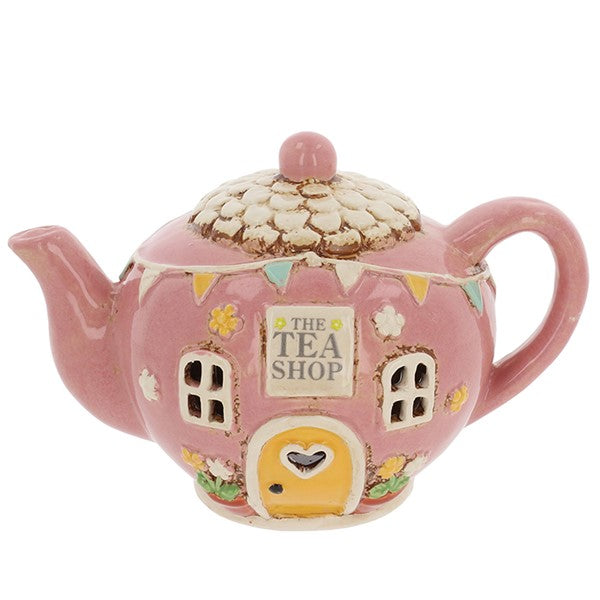 Village Pottery Tea Shop Teapot Tealight