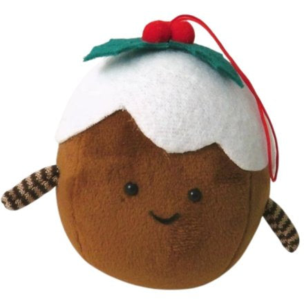 Xmas Pudding Ornament for Hanging, 10cm
