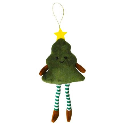 Christmas Tree with dangly Leg, Deco, 20cm