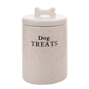 Dog treats ceramic jar