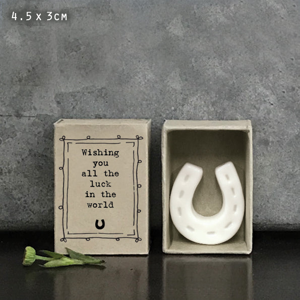 East of India matchbox Matchbox-Wishing you luck