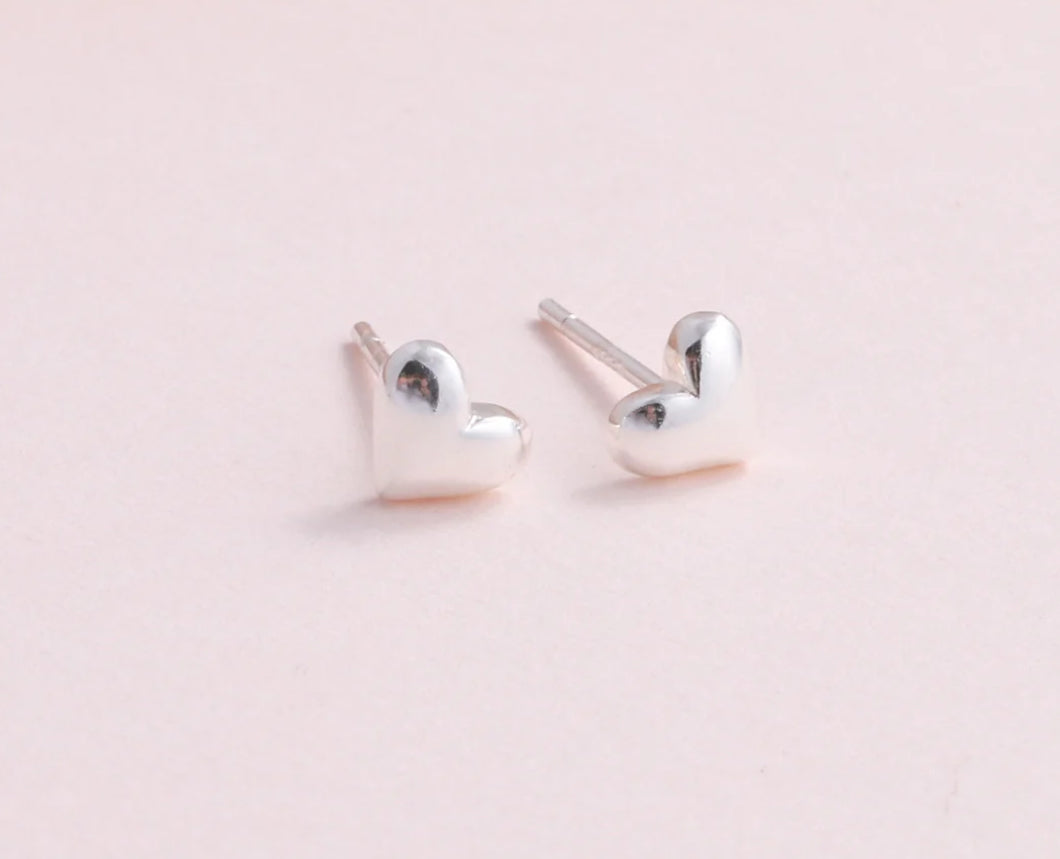 Earrings In A Message Bottle 'Thank You Heart'