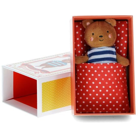 Brown Bedtime Bear in a Box, 14cm