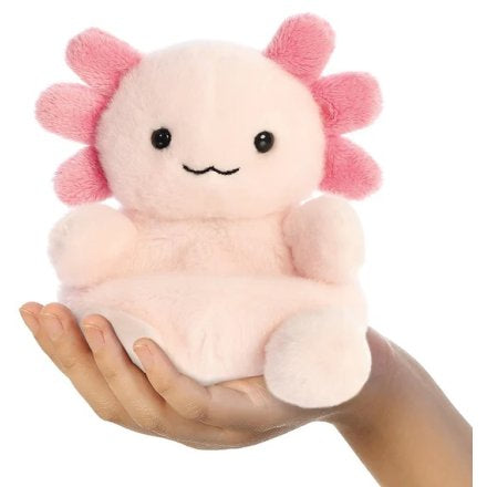 Pink Axolotl Palm Pal, 13cm
