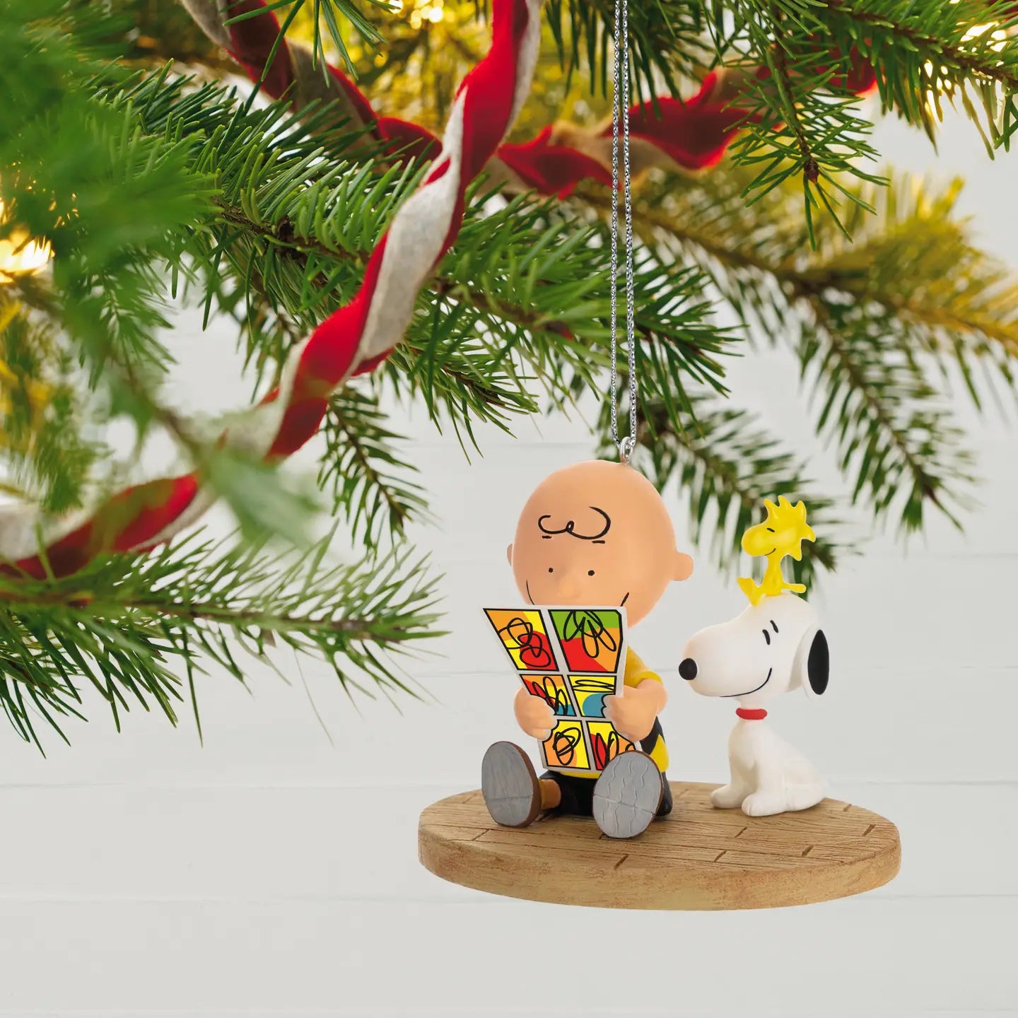 Peanuts™ Ornament Charlie Brown, Snoopy & Woodstock Comic