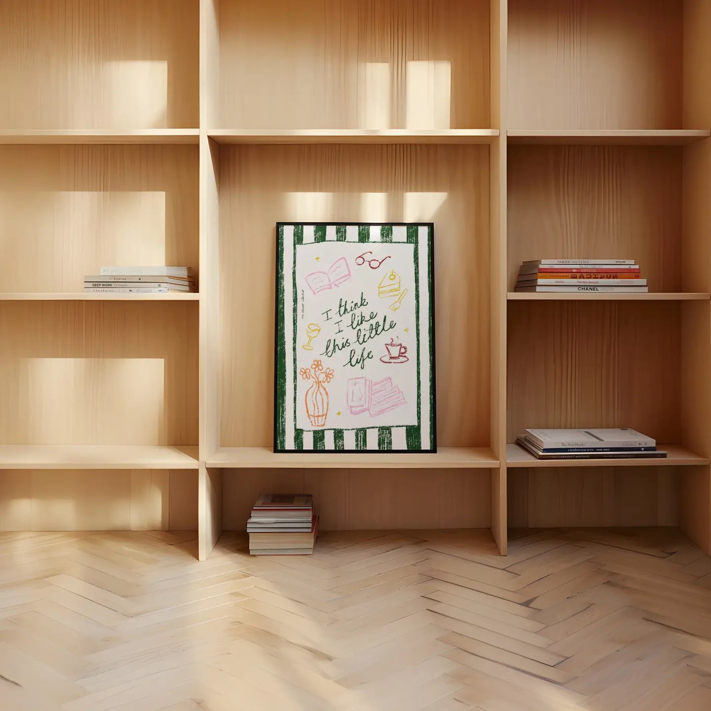 RM Decor Studio - I Think I Like This Little Life Book Print