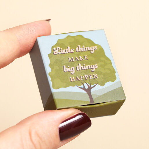 Tiny Matchbox Ceramic Acorn Token