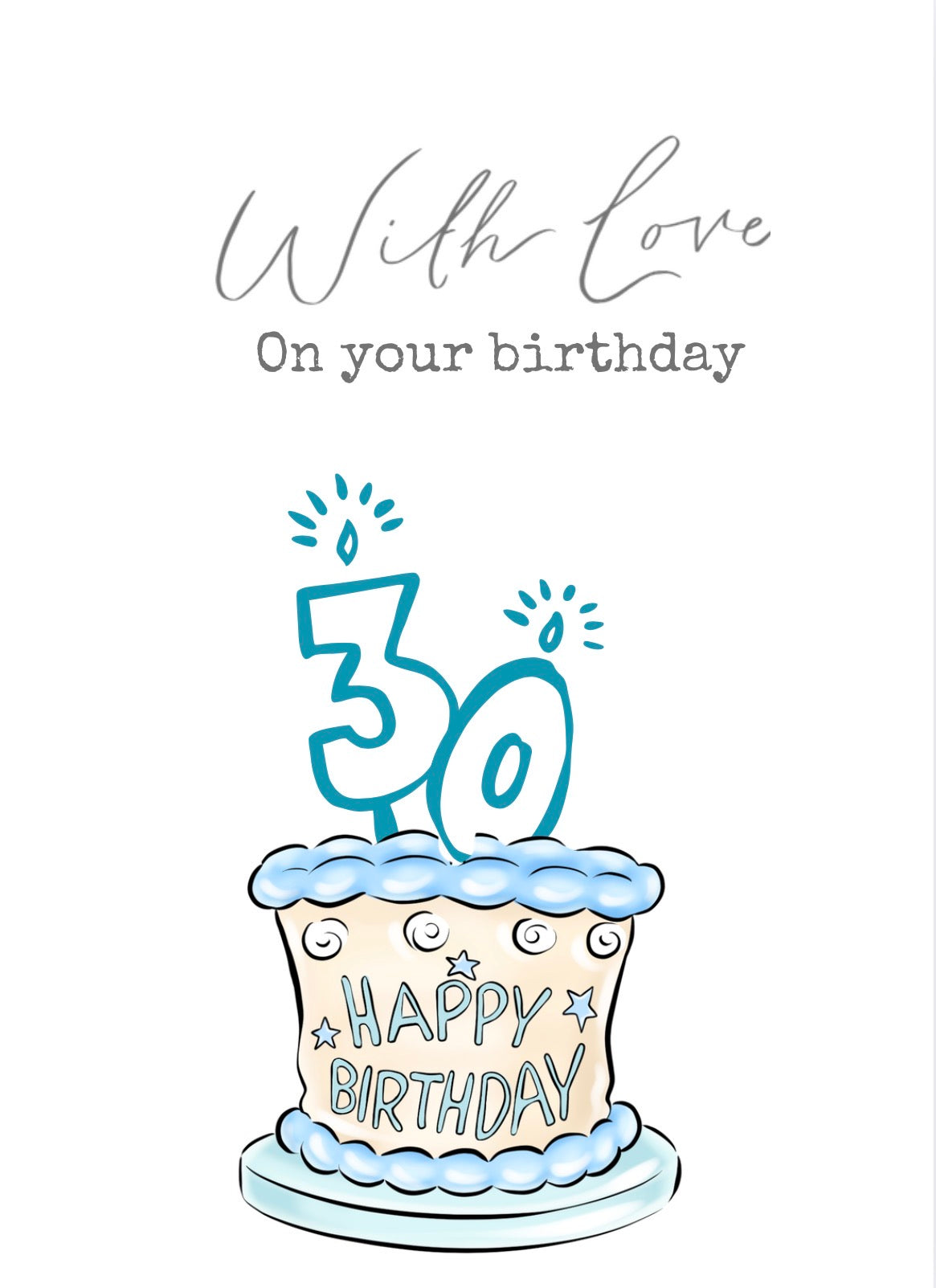 With Love, Vikki milestone birthday cards