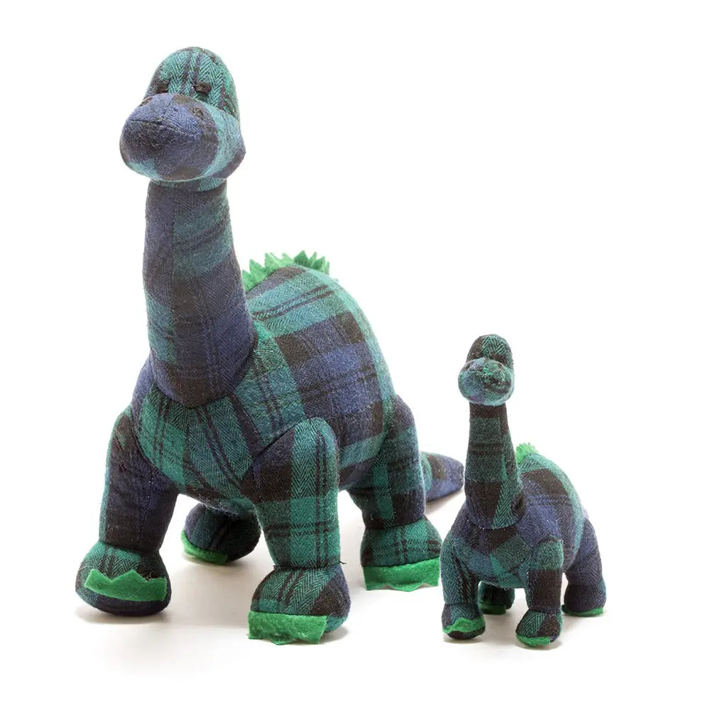 Tartan Diplodocus Dinosaur Plush Toy With Love Vikki x