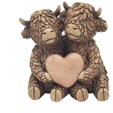 Scottish gift - Hughie Highland Cows Love