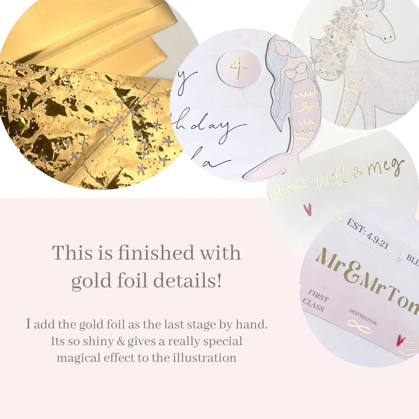 Dreamy Pink Roar Dinosaur Playroom Pastel Gold Foil Print