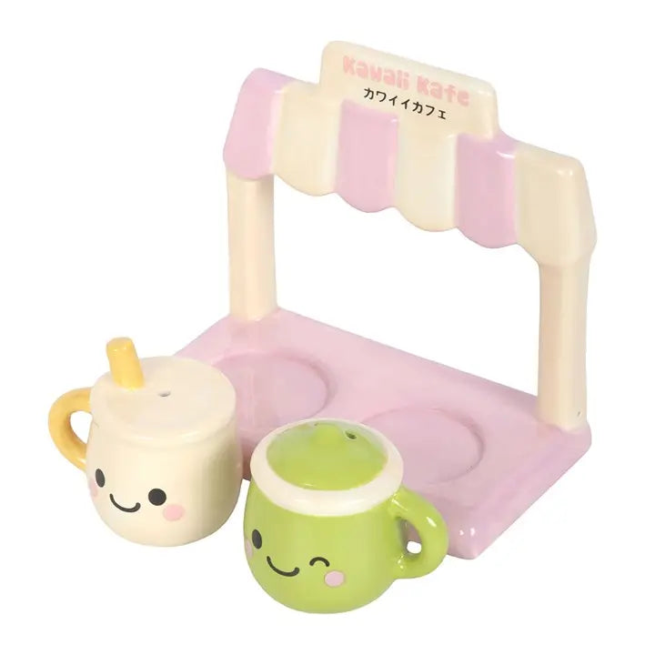 Kawaii Latte Salt and Pepper Shakers