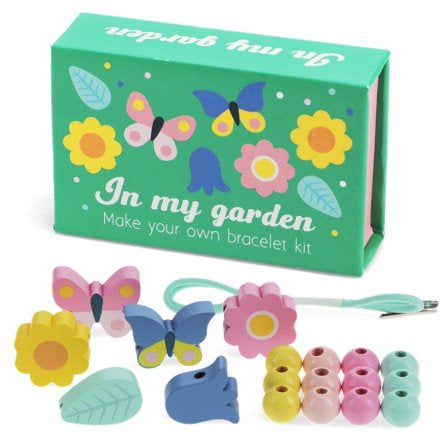 Wooden Bead Bracelet Kit In my Garden