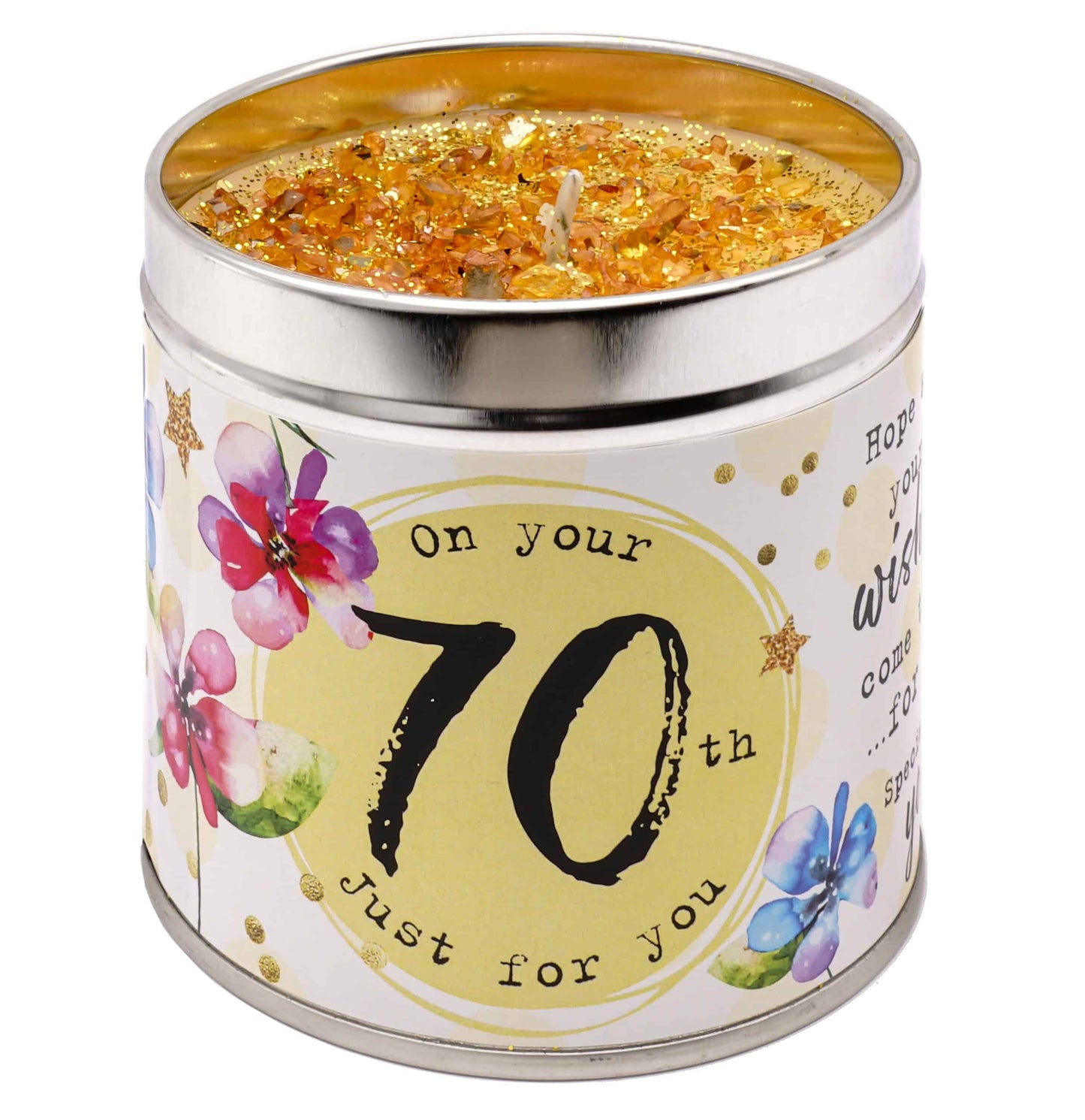 JUST BECAUSE AGE CANDLES – 70TH