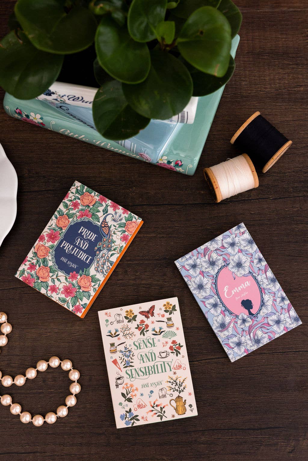 Steel Mill & Co UK - Mini Book Notepad Set, Jane Austen