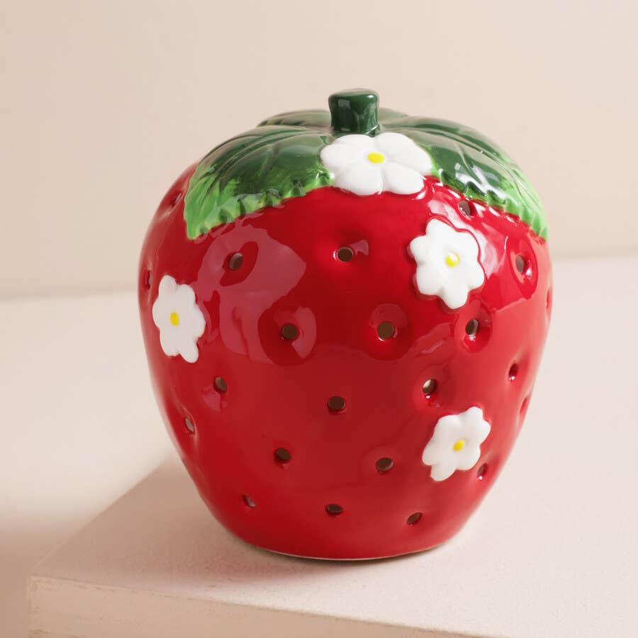 Lisa Angel - Ceramic LED Strawberry Flowers Light-Not available to EU