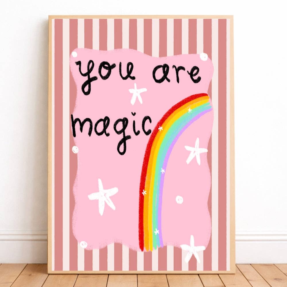 It's Lucy Doodles - You are magic rainbow print
