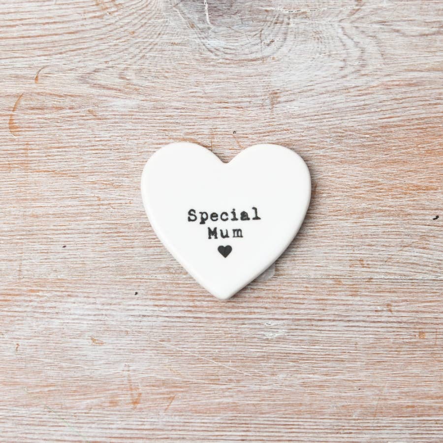 Special Mum Porcelain heart Token