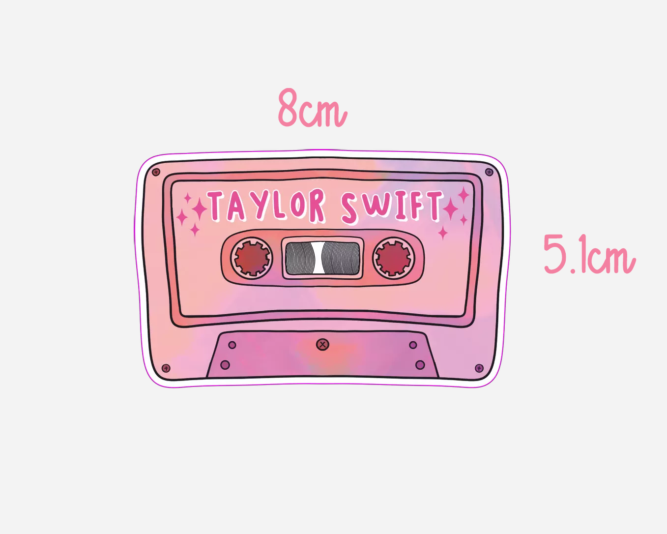 Danni Boden Designs - Taylor Swift Cassette Tape Sticker