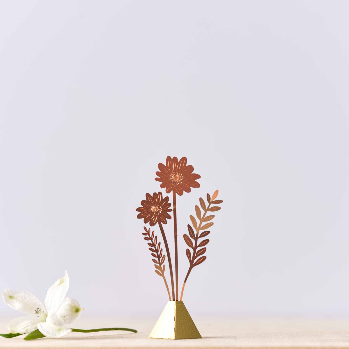 Cosmos Tiny Bouquet - Copper or Brass