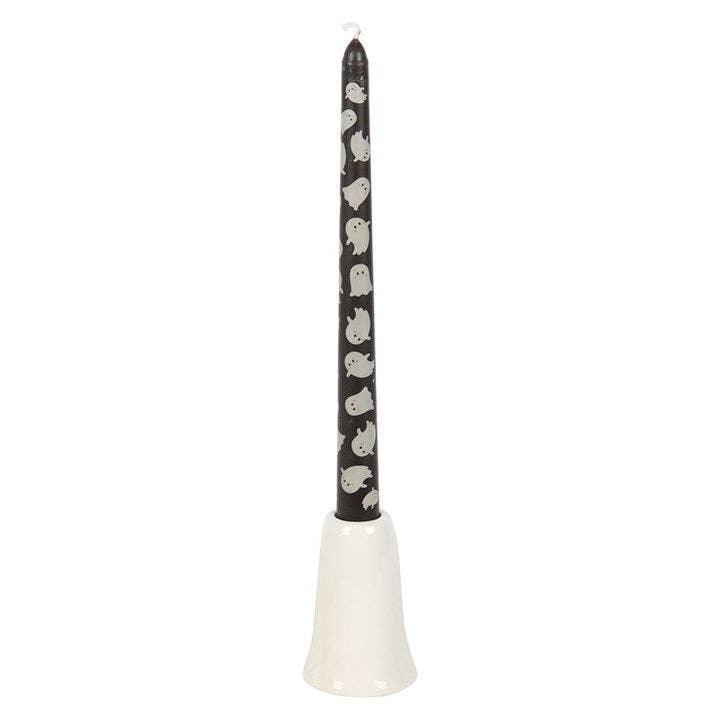 Something Different Wholesale - Sweet Halloween Ghost Candle Holder with Taper Candle