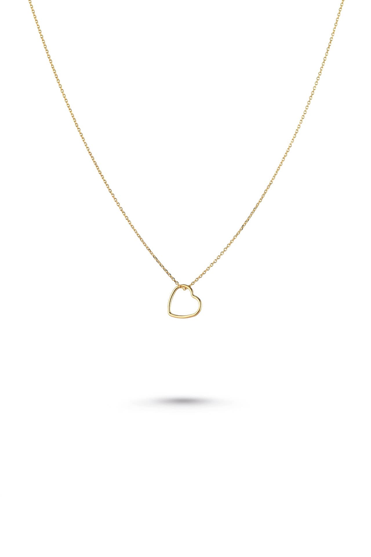 One & Eight - Silver Open Heart Necklace