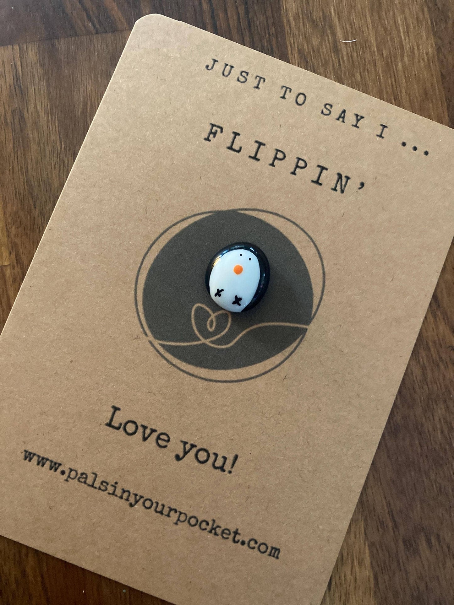 Pals in your Pocket - Hand-Painted Penguin Pebble For Stress Relief & Adhd