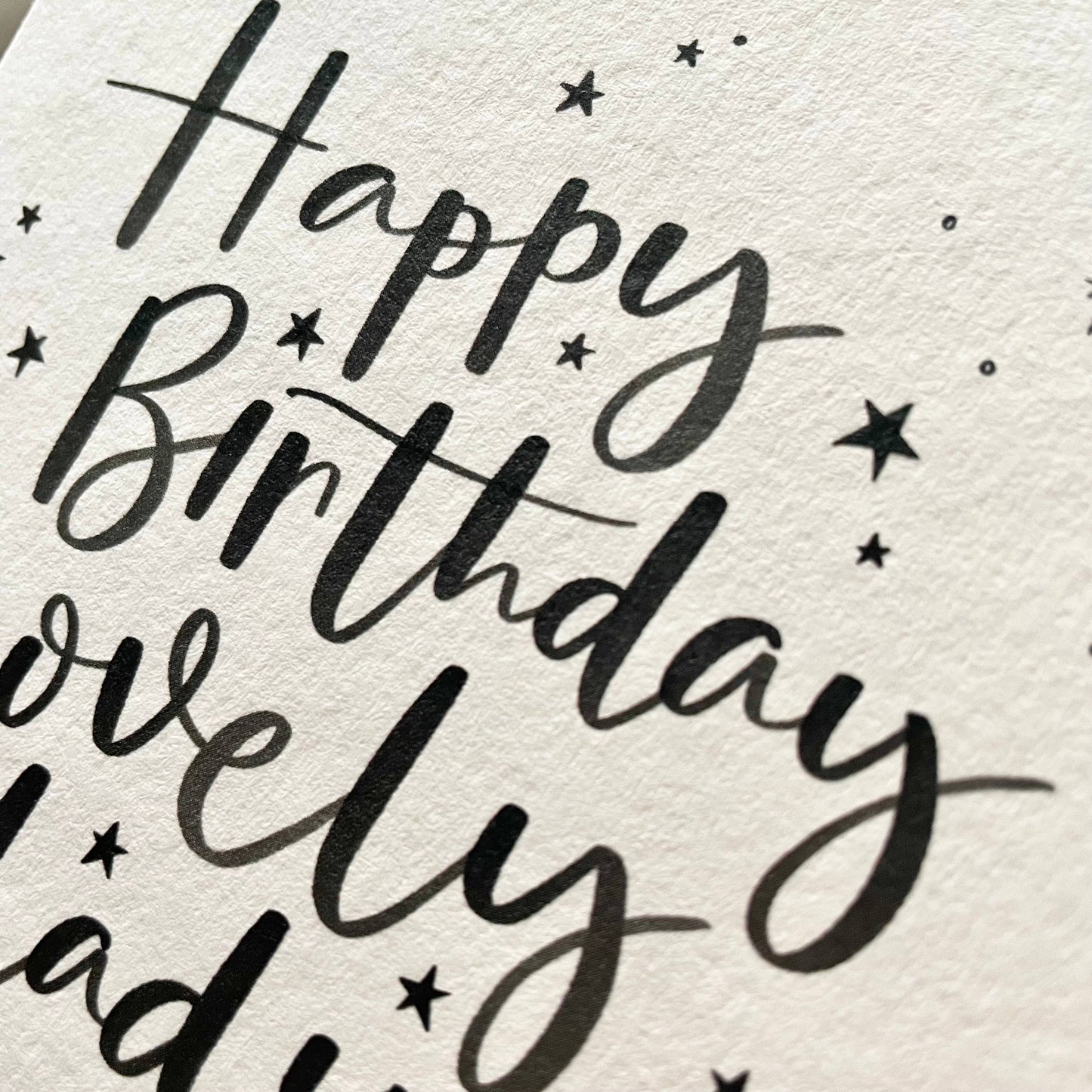 Jen Roffe Lettering Studio - Happy Birthday Lovely Lady