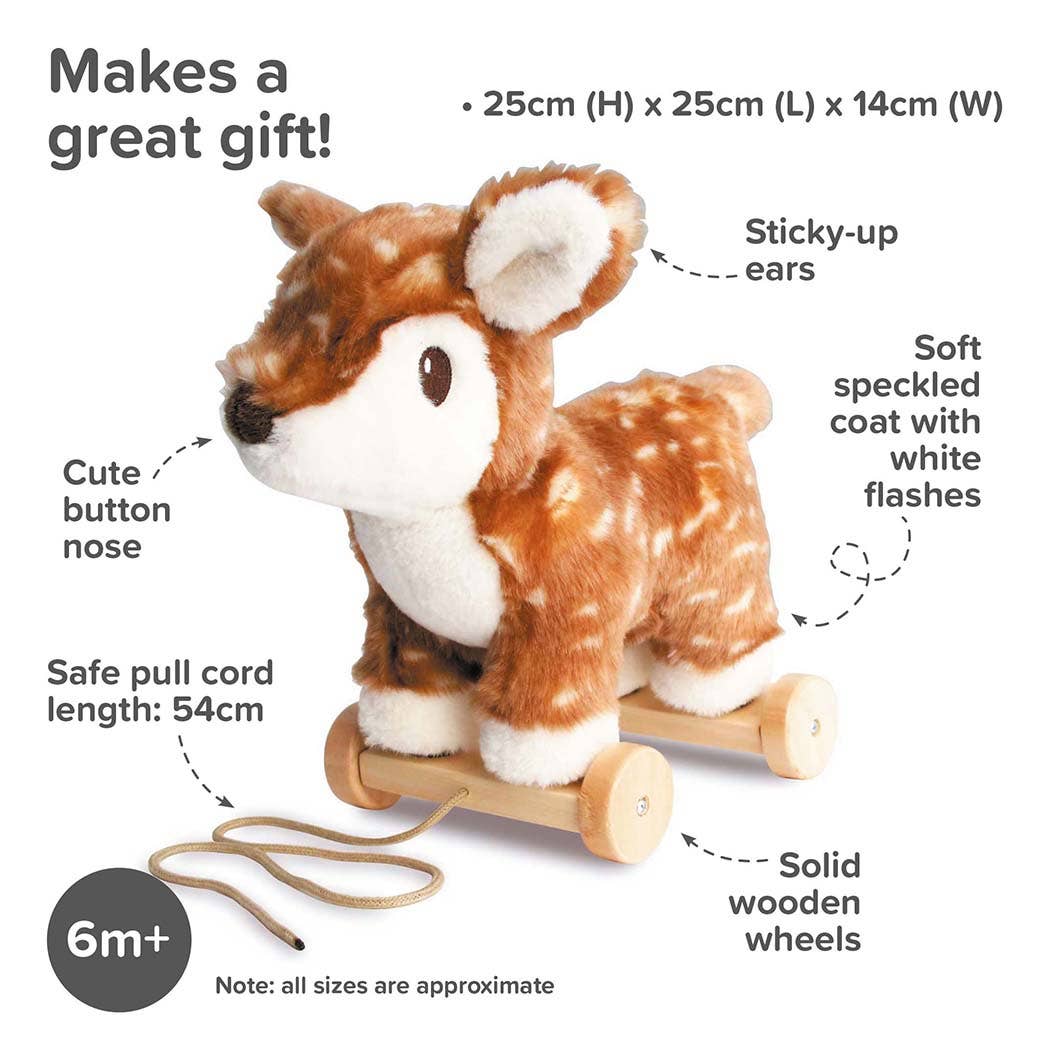 Little Bird Told Me Uk - Willow Deer Pull Along Toy