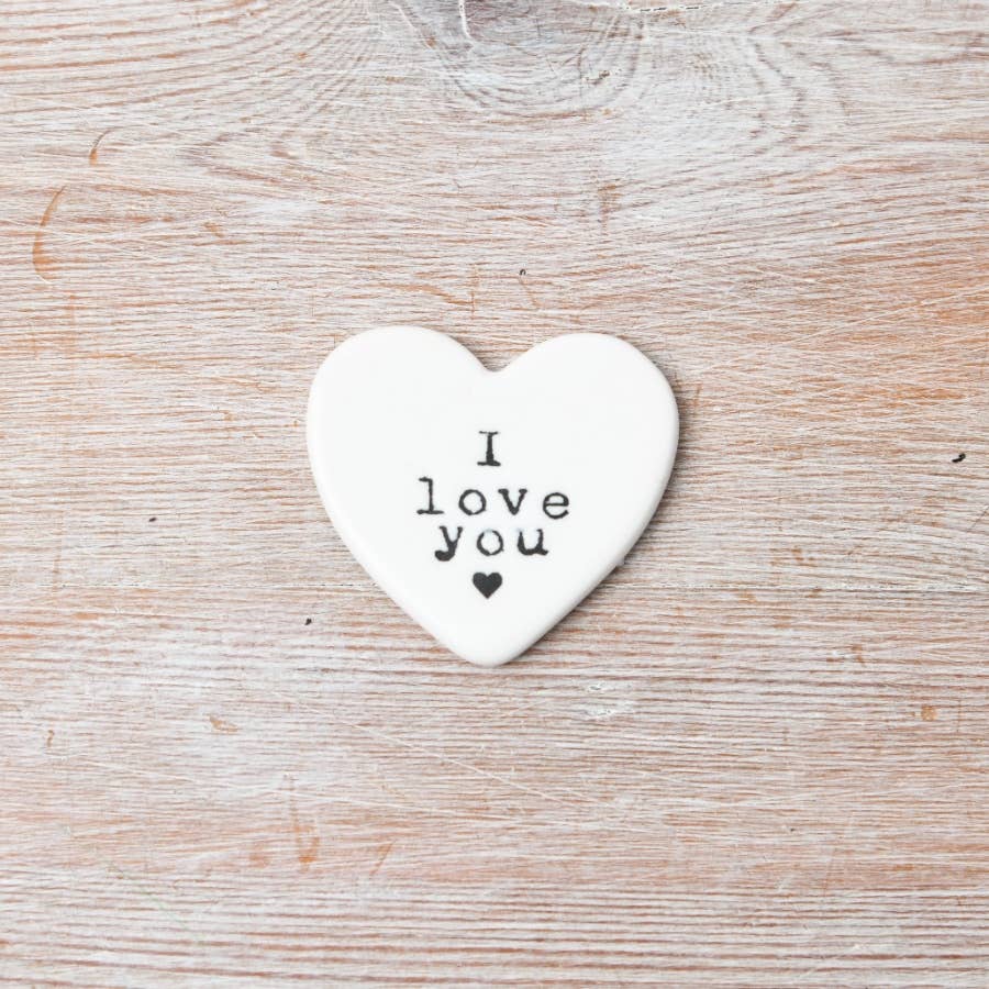 I Love You ceramic Token, 4cm
