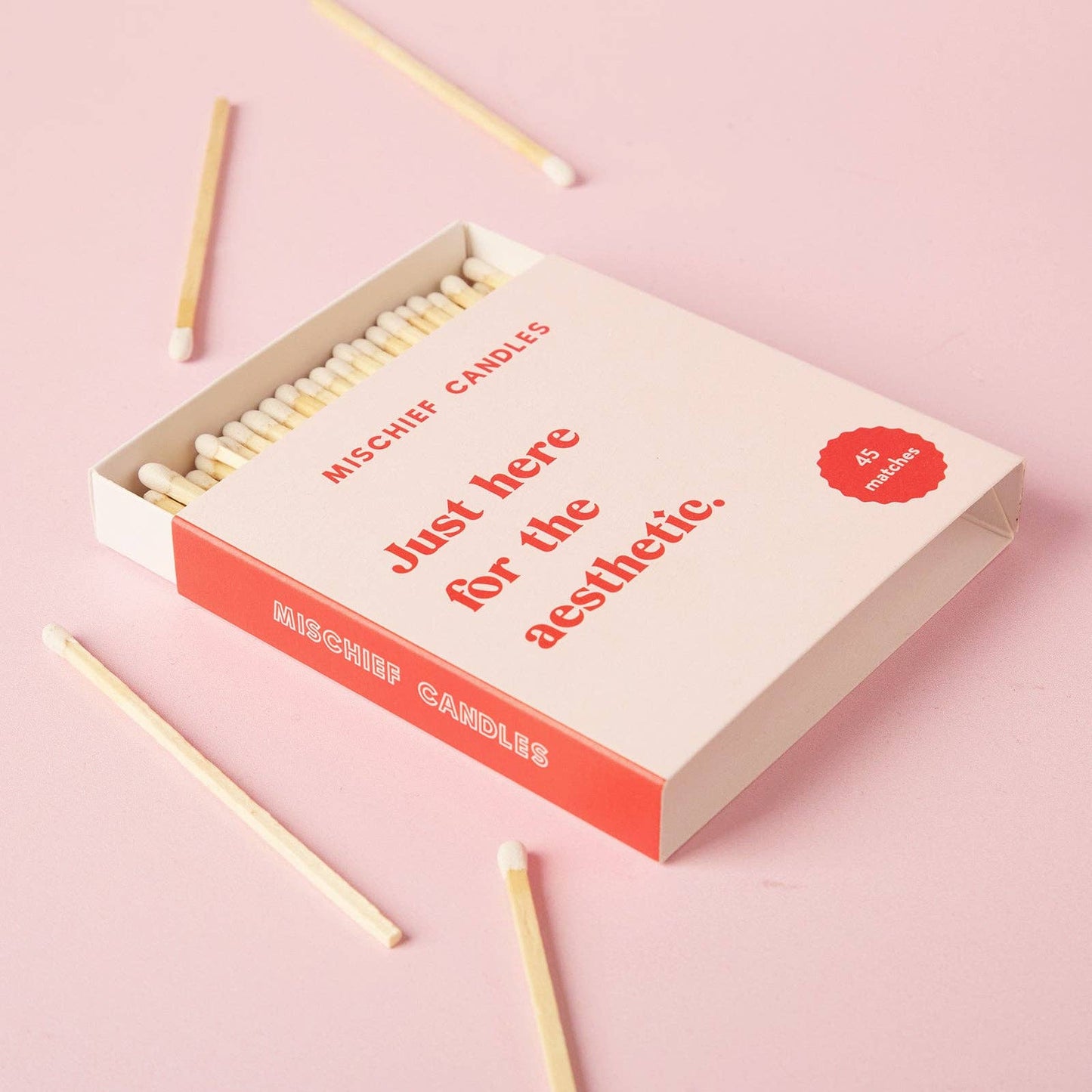 Mischief Candles - Mischief Candles Large Matchbox Just Here for the Aesthetic