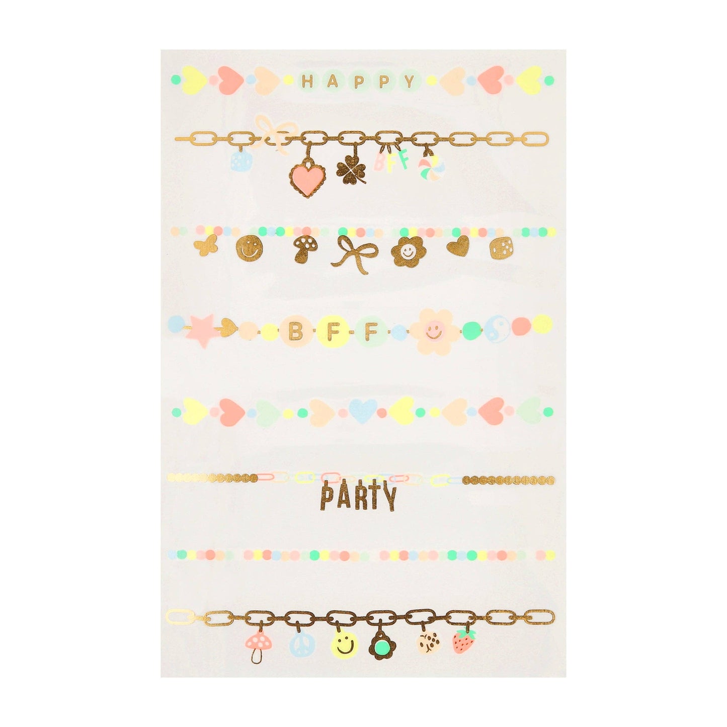 Meri Meri - Charm Bracelet Temporary Tattoos