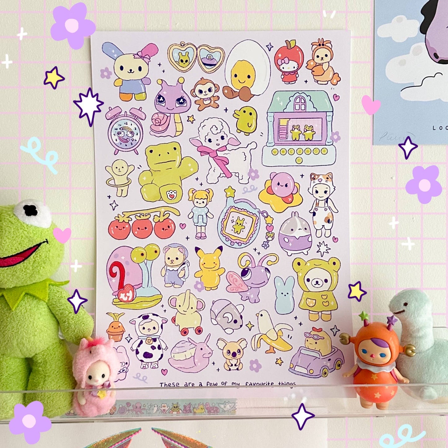 Sun Puff Studios - My Favourite Things Print