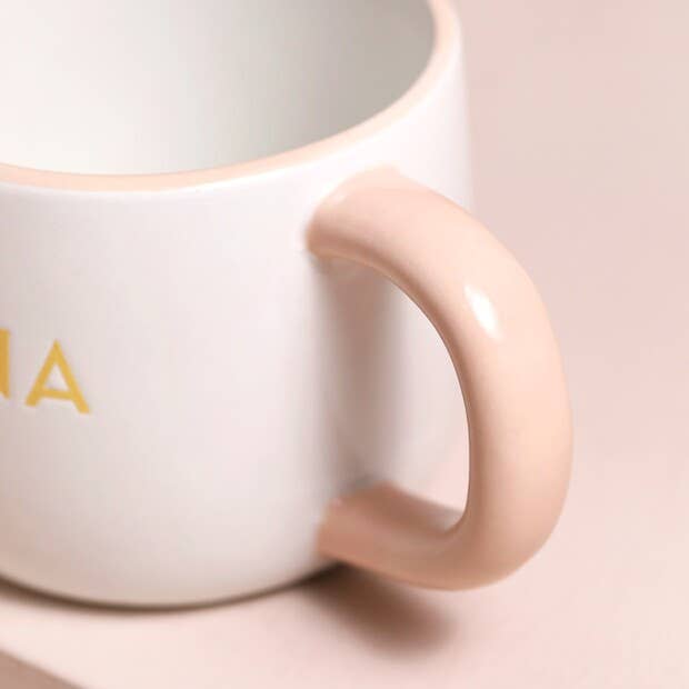 Lisa Angel - Ceramic Orange Heart Nan Mug