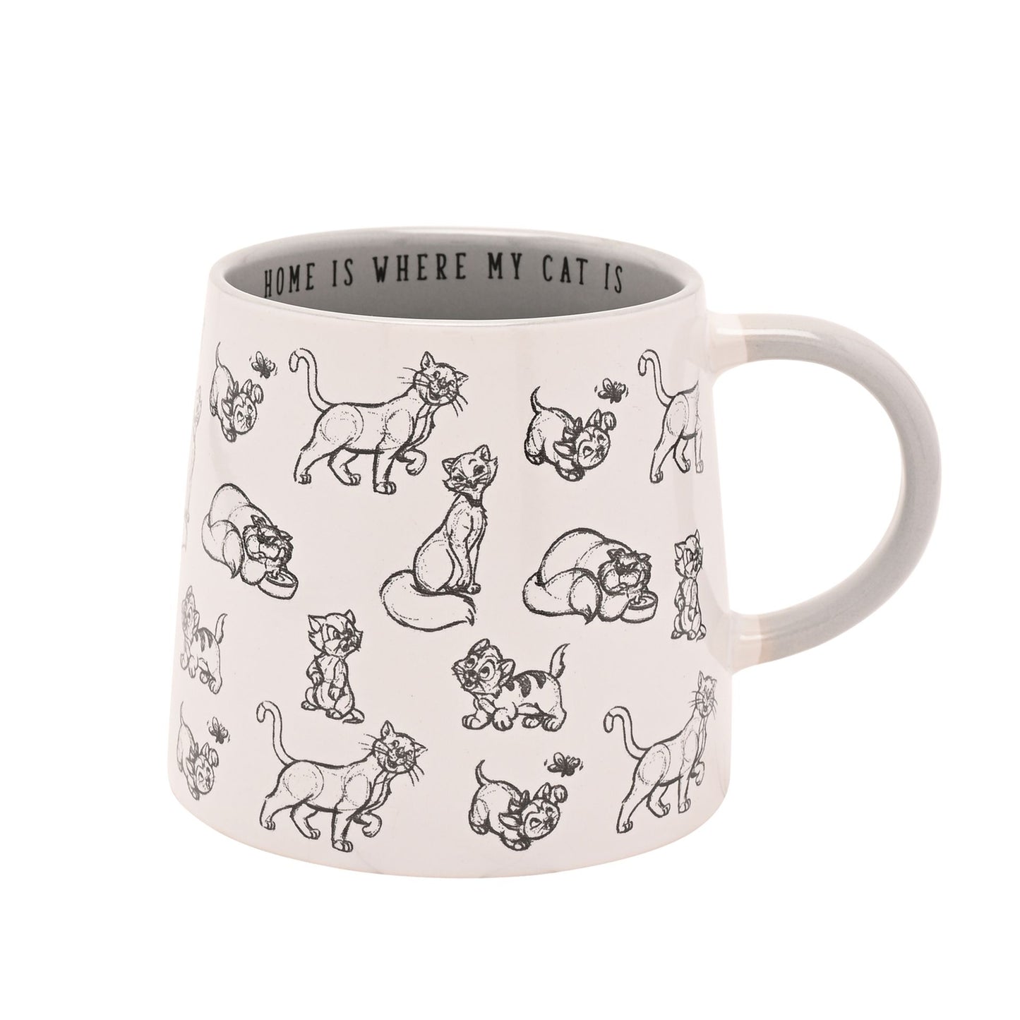 DISNEY CATS & DOGS MUG - HOME IS WHERE MY CAT IS