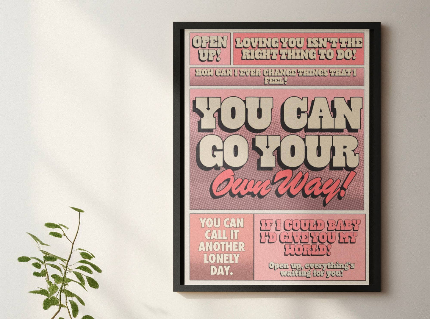 Blue Iris Designs Co - Go your own way Music Inspired print